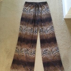 Cover up animal print pants